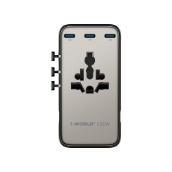 Momax 1-World² 205W 7-Port Dual AC Travel Adapter